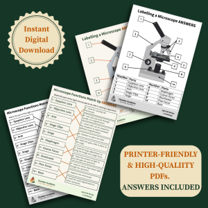 Microscopes: Labelling & Functions Pack